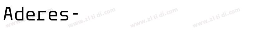 Aderes字体转换