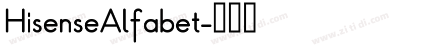 HisenseAlfabet字体转换