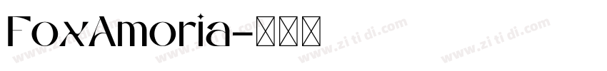 FoxAmoria字体转换
