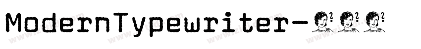 ModernTypewriter字体转换