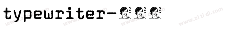 typewriter字体转换