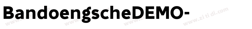 BandoengscheDEMO字体转换