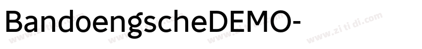 BandoengscheDEMO字体转换