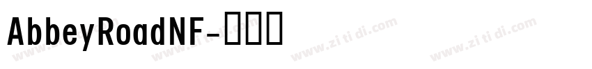 AbbeyRoadNF字体转换
