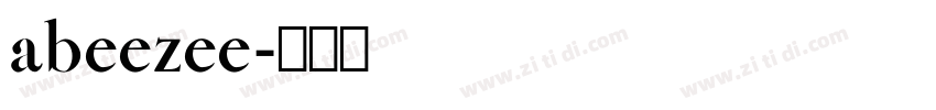 abeezee字体转换