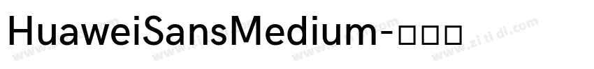 HuaweiSansMedium字体转换