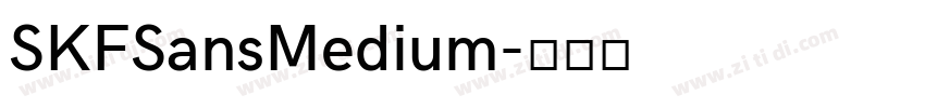 SKFSansMedium字体转换