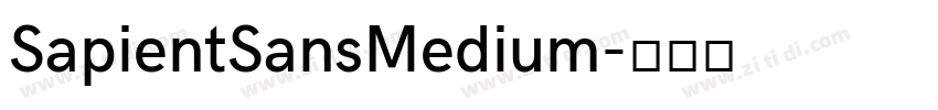 SapientSansMedium字体转换