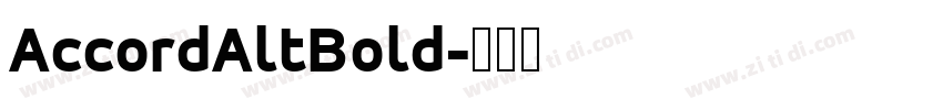 AccordAltBold字体转换