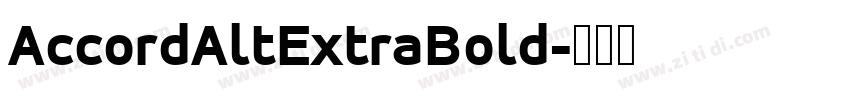 AccordAltExtraBold字体转换