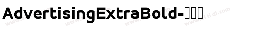AdvertisingExtraBold字体转换