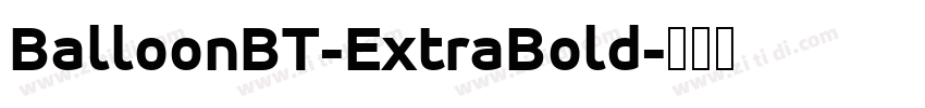 BalloonBT-ExtraBold字体转换