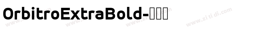 OrbitroExtraBold字体转换
