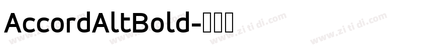 AccordAltBold字体转换