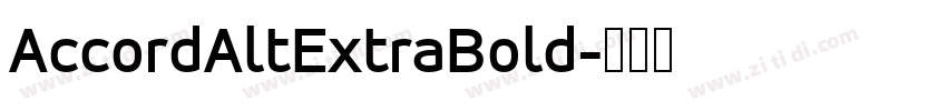 AccordAltExtraBold字体转换