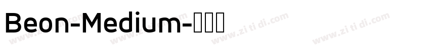 Beon-Medium字体转换