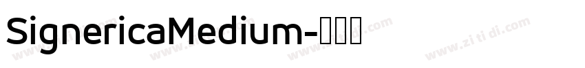 SignericaMedium字体转换