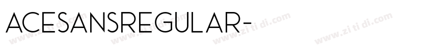 AceSansRegular字体转换