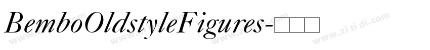 BemboOldstyleFigures字体转换