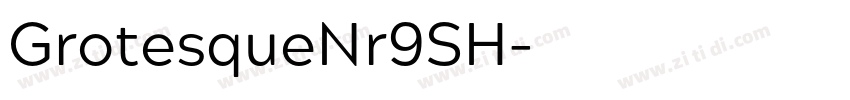 GrotesqueNr9SH字体转换