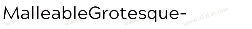 MalleableGrotesque字体转换