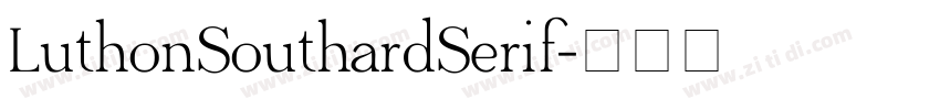 LuthonSouthardSerif字体转换
