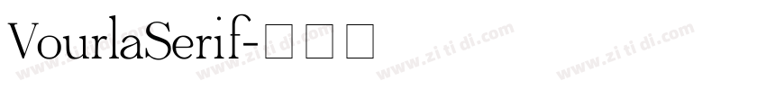 VourlaSerif字体转换