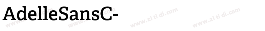 AdelleSansC字体转换