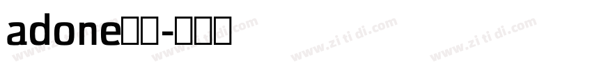 adone黑体字体转换