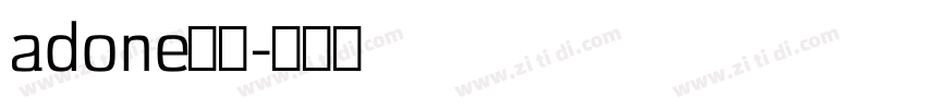 adone黑体字体转换