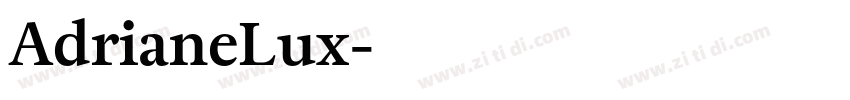 AdrianeLux字体转换