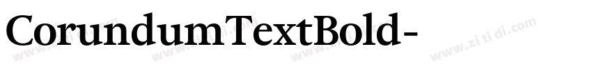 CorundumTextBold字体转换