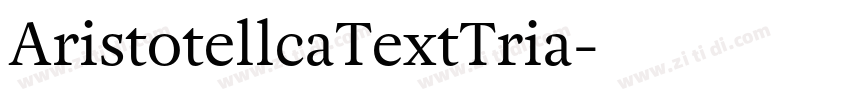 AristotellcaTextTria字体转换