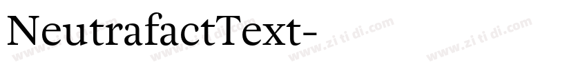 NeutrafactText字体转换