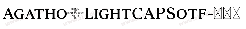 Agatho_LightCAPSotf字体转换
