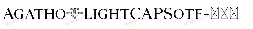 Agatho_LightCAPSotf字体转换