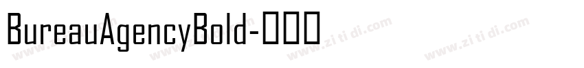 BureauAgencyBold字体转换