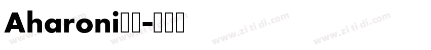 Aharoni字体字体转换