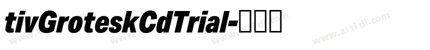 tivGroteskCdTrial字体转换 tivGroteskCdTrial字体转换