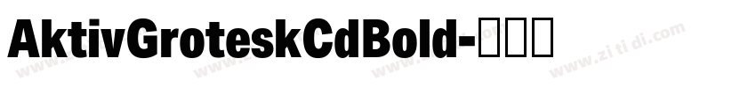 AktivGroteskCdBold字体转换