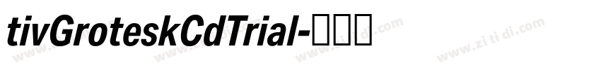 tivGroteskCdTrial字体转换 tivGroteskCdTrial字体转换