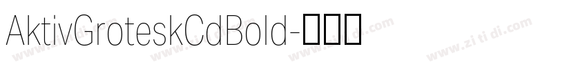 AktivGroteskCdBold字体转换