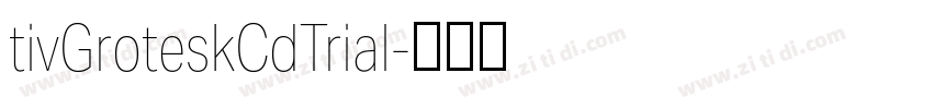 tivGroteskCdTrial字体转换 tivGroteskCdTrial字体转换