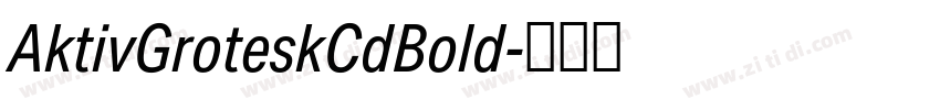 AktivGroteskCdBold字体转换