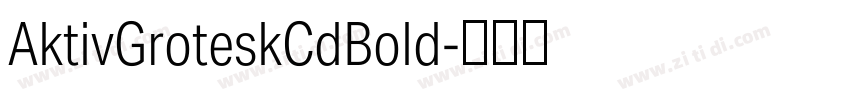 AktivGroteskCdBold字体转换