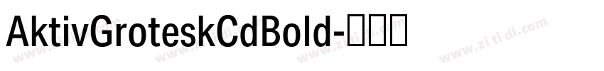 AktivGroteskCdBold字体转换