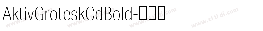 AktivGroteskCdBold字体转换