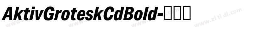 AktivGroteskCdBold字体转换