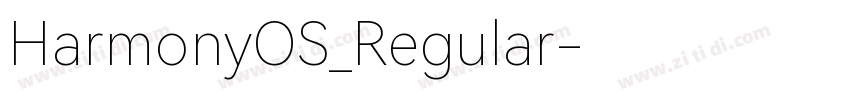 HarmonyOS_Regular字体转换 HarmonyOS_Regular字体转换