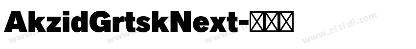 AkzidGrtskNext字体转换